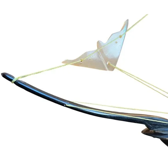 Rare! Large Vtg Bone and Horn Sailboat Hand-Engraved Inlay 17.5" long x 12" tall - Picture 12 of 14